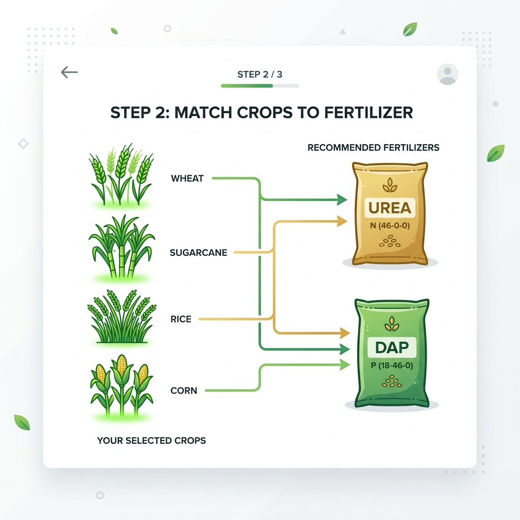 FFS App Crop Selection and Fertilizer Requirement Mapping